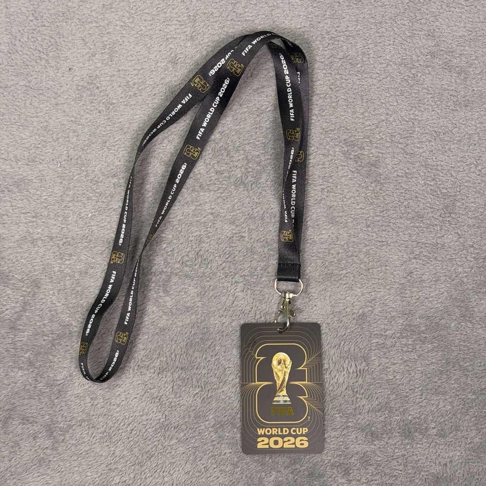 FIFA World Cup 2026 ID Pass & Lanyard STADIUM EXCLUSVE QR Code On Back